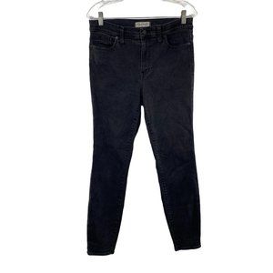 MADEWELL SKINNY HI RISE JEANS BLACK WOMENS SIZE 31